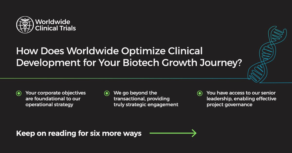 Curious about what a biotech-focused CRO can do for you? Check out the ways Worldwide personalizes our approach for biotechs in our blog: 

ow.ly/Ezjs50Pzlig