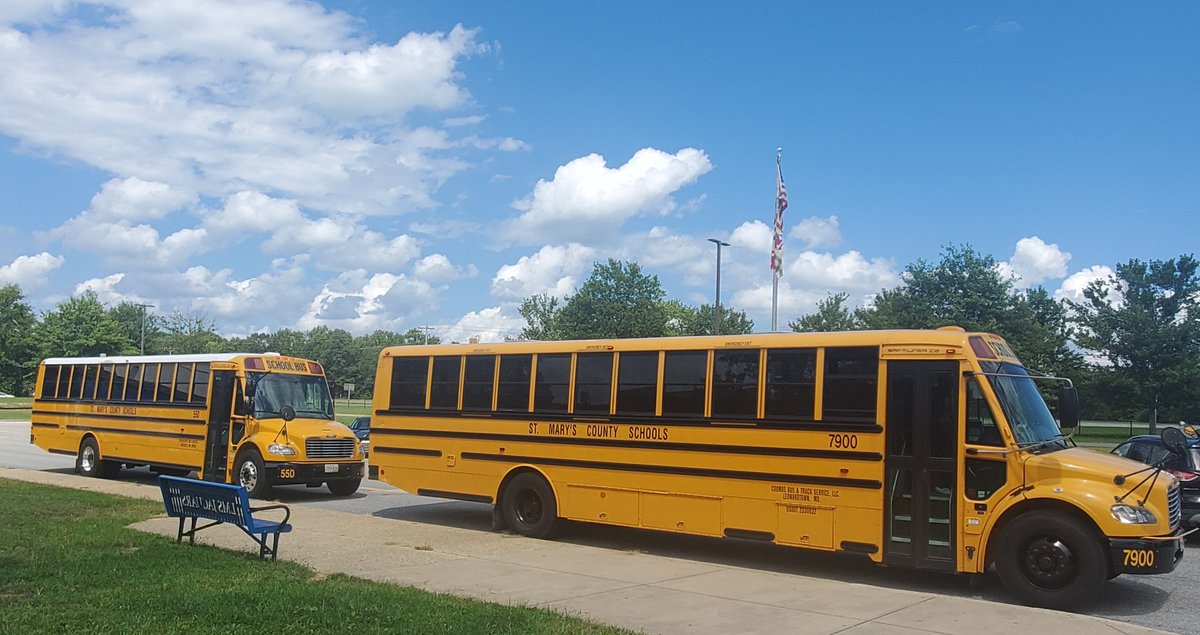 LMS bus drivers are doing their p.m. dry run. You know what that means? It's back to school time!