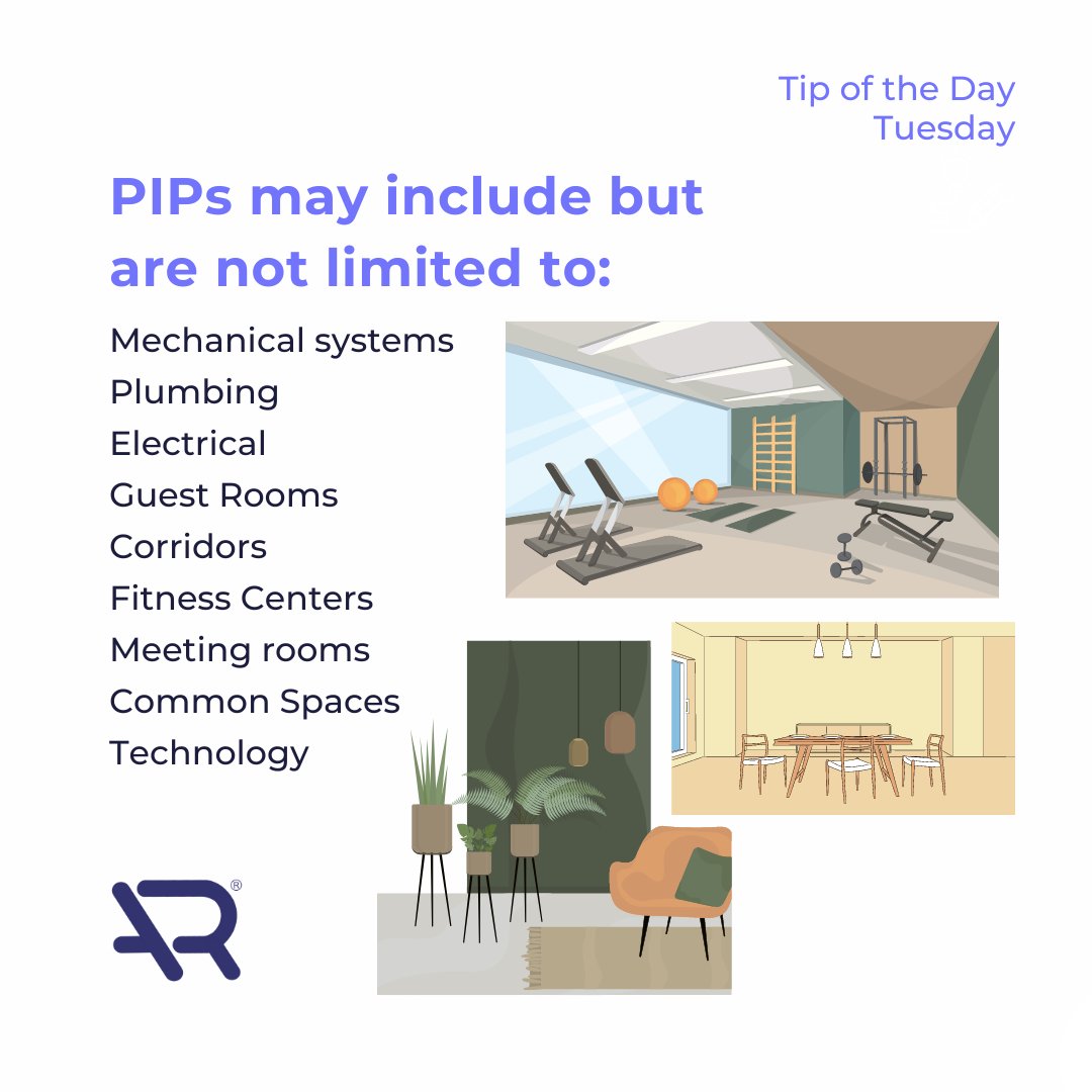#tipofthedaytuesday

When writing a PIP, make sure to prioritize your upgrades and assemble the right team. Upgrades required in a PIP will help increase RevPAR, guest satisfaction, and loyalty.

#hoteldesign #hotelnews #hoteliers #hotelbusiness #hotels #hospitalityindustry