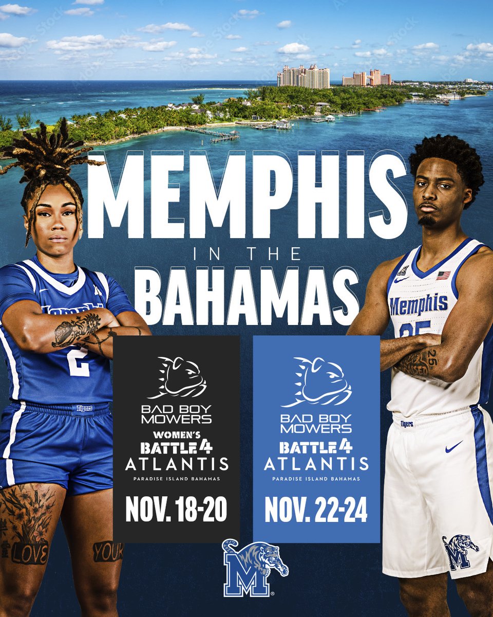 The Ⓜ️ is taking over the Bahamas in November 🏝️ 🔗gotigersgo.me/battle4atlantis