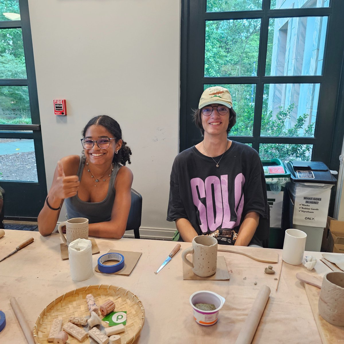 carlosmuseum's tweet photo. ๐จ Today, we collaborated with Emory Arts to offer a special pre-orientation art experience! Incoming students had the opportunity to explore our galleries during a docent-led guided tour and create their own slab mug inspired by our collection.#EmoryArts #CarlosMuseum https://t.co/zBjiNU0dAN