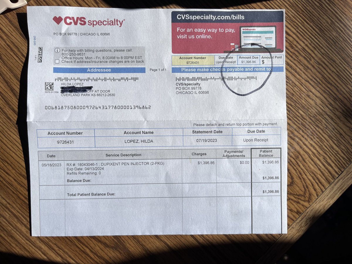 LopezHildaMarie's tweet photo. @Jayecane Pay Medical Bills, This is one Medication. https://t.co/p4gXbGK8Xl