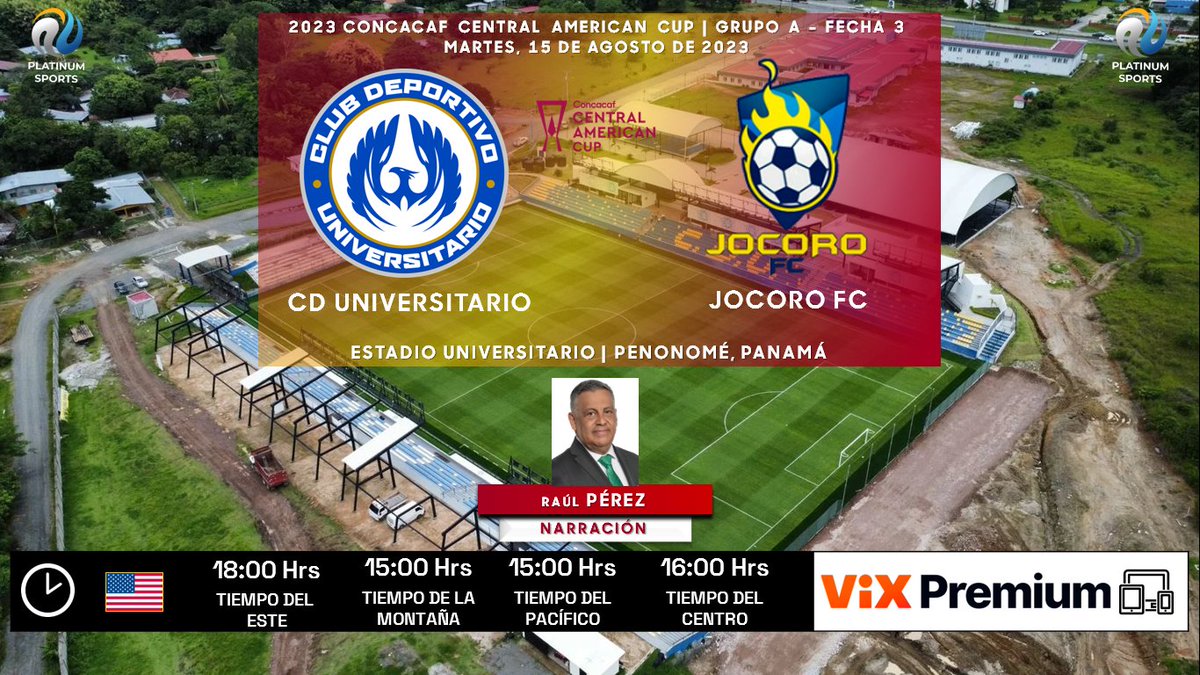 ramonovic09's tweet photo. #ConcacafCentralAmericanCup #Fecha3 | @UDUniversitario 🆚 @jocorofc_
🇵🇦 #Universitario 🇸🇻 #Jocoro
🗓️ Hoy
🇺🇲 ⏰ 18:00 Hrs ET, 15:00 Hrs PT
📱💻 @VIX Premium
🎤 @raul_perez_
🤳🏼 #CCCenViX #CDUJOC https://t.co/gwIY9nbbsz
