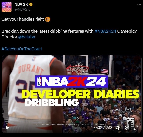 2kFanatics's tweet photo. Check out Mike Wang, NBA 2k24 GamePlay director, detailing the changes to dribbling in NBA 2k24! #nba2k24 #nba2k #2k #2k24 https://t.co/qW9KNXCmjY