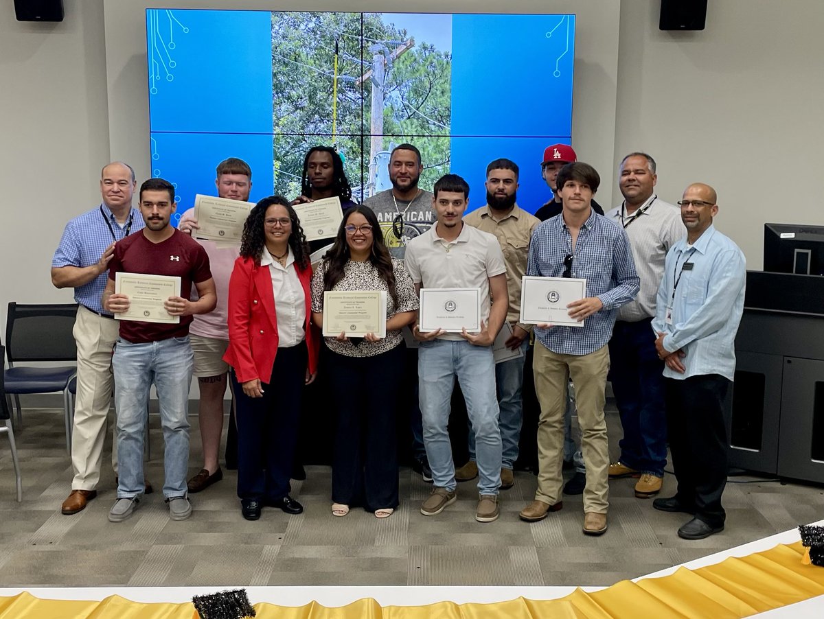 Pleased to join Ernest Alston and represent ⁦<a href="/DukeEnergy/">Duke Energy</a>⁩ at today’s graduation ceremony for ⁦<a href="/FAYTECHCC/">Fayetteville Technical Community College</a>⁩ Lineworker Program. Delighted to meet this impressive group ready to join our industry with a commitment to safety, customer service and teamwork.