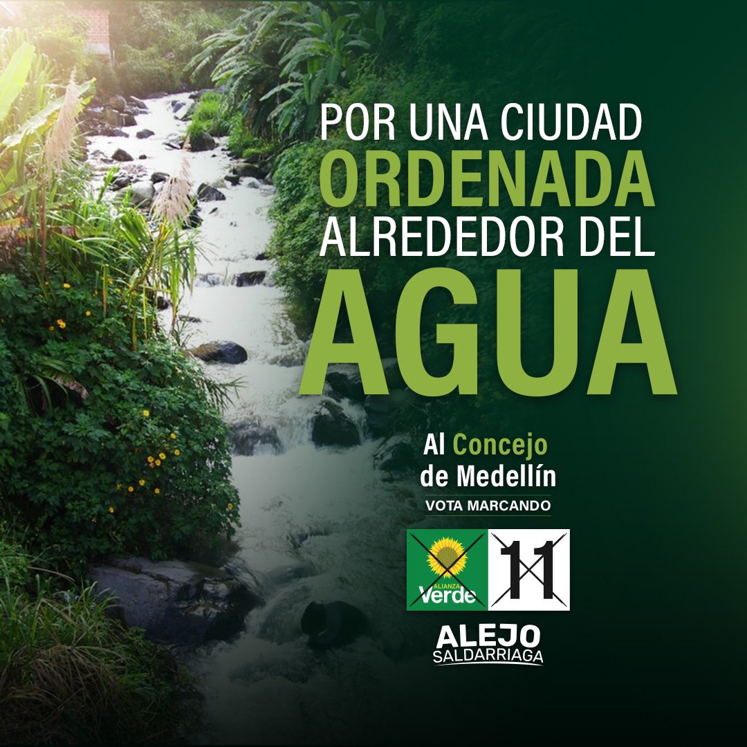 AlejoSalda1's tweet photo. Pensar la ciudad alrededor del agua es fundamental para enfrentar el cambio climático. ¡No hay más tiempo!    #RescatemosLaPrimavera 💚 #Verde11🌻 https://t.co/78U76XlMWq
