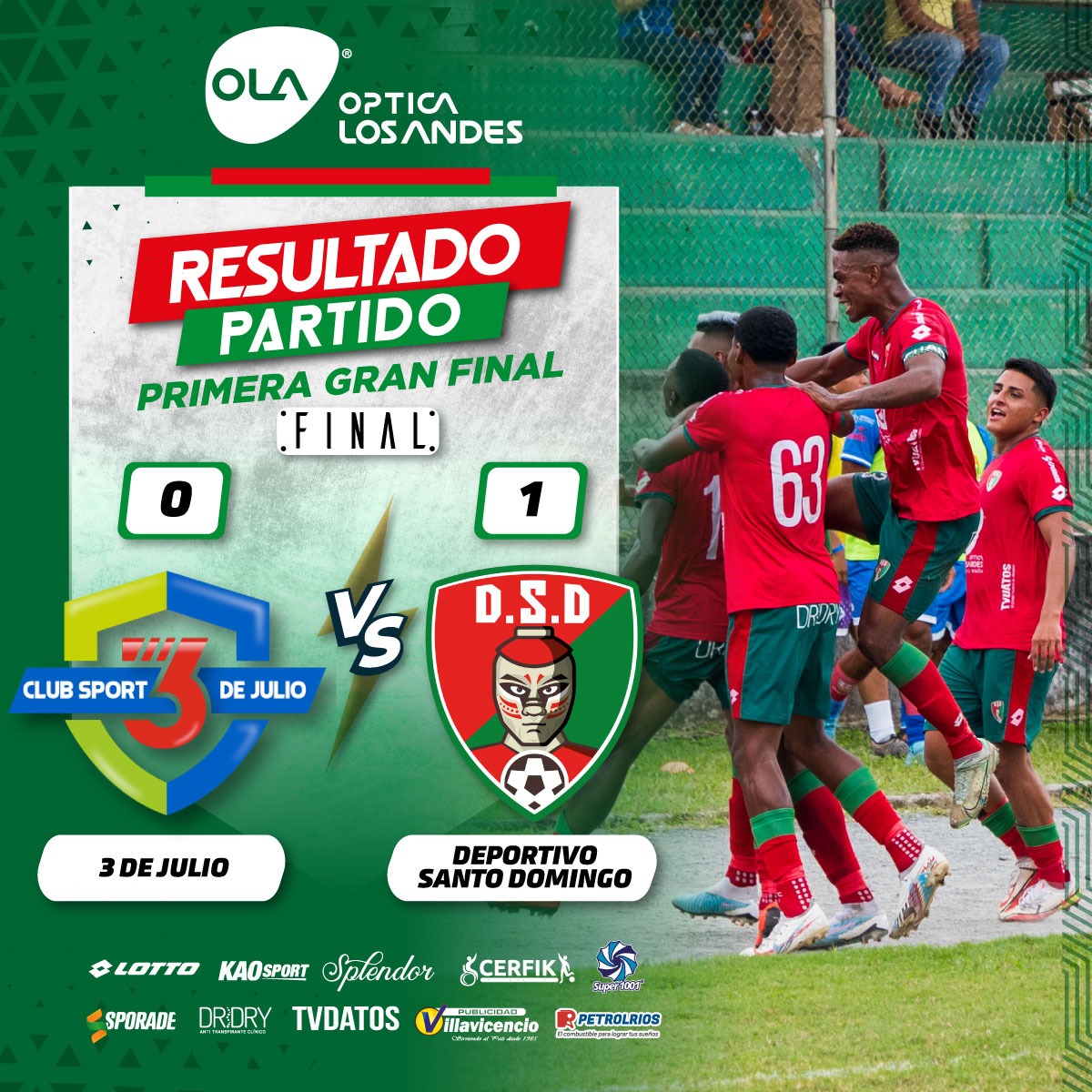 En la primera final del Campeonato Provincial nos impusimos con el marcador de 1 a 0 frente al Club Sport 3 de Julio.🤲

Paso a paso rumbo al objetivo 🤩

𝗗𝗲𝗽𝗼𝗿𝘁𝗶𝘃𝗼 𝗦𝗮𝗻𝘁𝗼 𝗗𝗼𝗺𝗶𝗻𝗴𝗼, el equipo de la ciudad⚽️