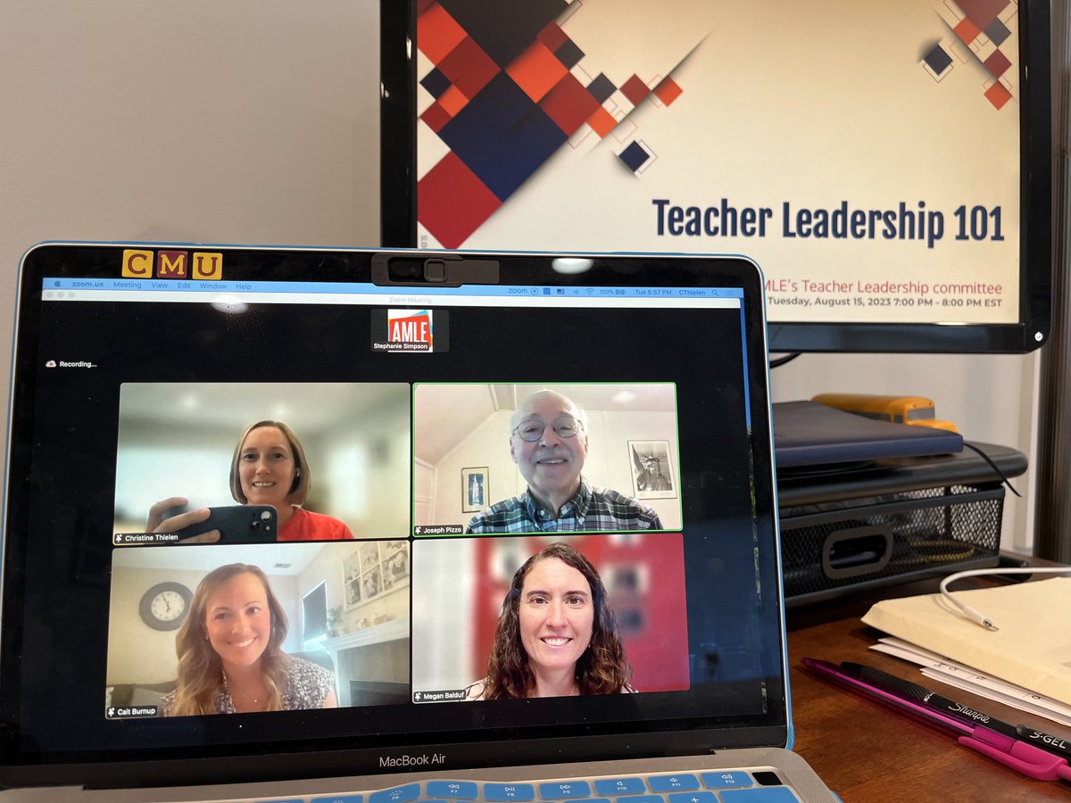 Exited to present about teacher leadership with ⁦<a href="/cait_burnup/">𝐂𝐚𝐢𝐭 𝐁𝐮𝐫𝐧𝐮𝐩</a>⁩ , ⁦<a href="/ProfJPizzo/">Joseph Pizzo</a>⁩ , &amp; ⁦<a href="/MBalduf/">Megan Balduf (@MBalduf / @mbalduf_edu on socials)</a>⁩ ! ⁦<a href="/AMLE/">AMLE</a>⁩