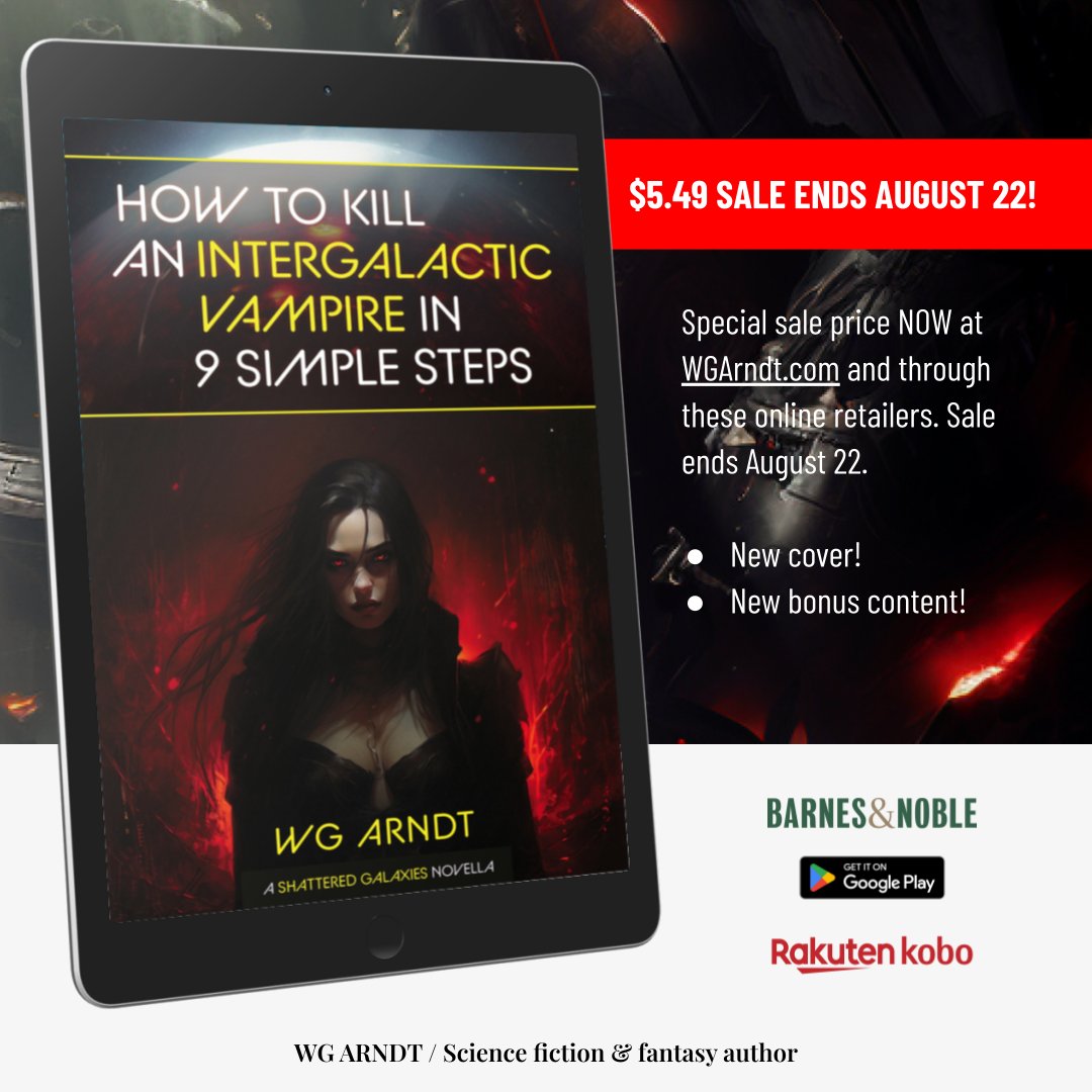 Now available on Kindle, Nook, Kobo, Google Play, and on my online store.

⏳ Limited-Time Sale ($5.49 from $10.99) on Kobo, Nook, Google Play, and my online store only through August 22. (Get all the links here: wgarndt.com/galaxy-of-mons… and in my profile link)
