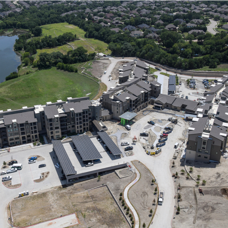 BuildANDRES's tweet photo. View from the ✈️ at Touchmark at Emerald Lake in McKinney! https://t.co/pzzJ0Ud2zv