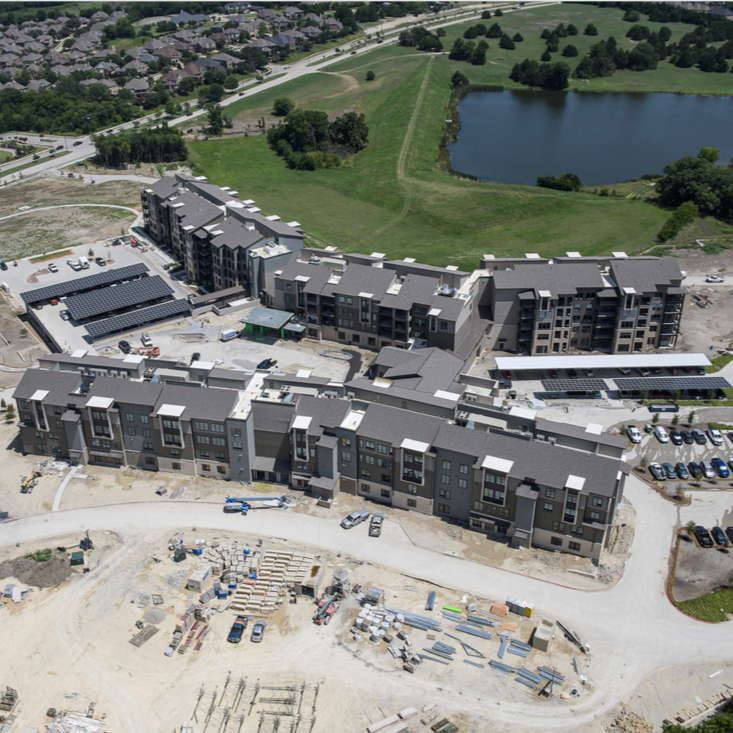 BuildANDRES's tweet photo. View from the ✈️ at Touchmark at Emerald Lake in McKinney! https://t.co/pzzJ0Ud2zv