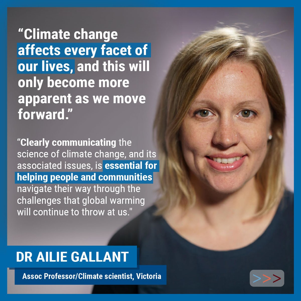 monashclicomm's tweet photo. To celebrate national science week, we are shining a light on the brilliant climate scientists we collaborate with on our Changing Climates program, enlightening us about the importance of climate science communication! 🧑‍🔬 🌳 🌦️ @SafariPenguin @sarahinscience #NationalScienceWeek https://t.co/HRwwHemFi1