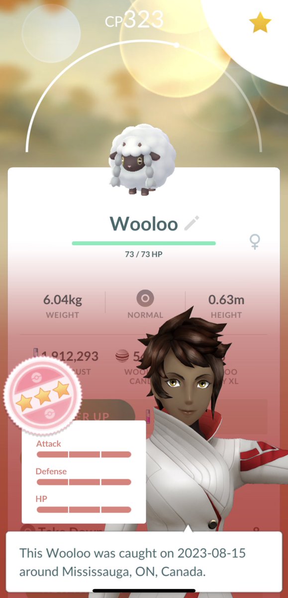 JSThaShdwHunter's tweet photo. Oh…ok 🤷🏾♂️
💯😅
#WildSpawn #4Star #PokemonGO #PokemonGoApp #HiddenGem #Perfect https://t.co/Bzgf21iITs