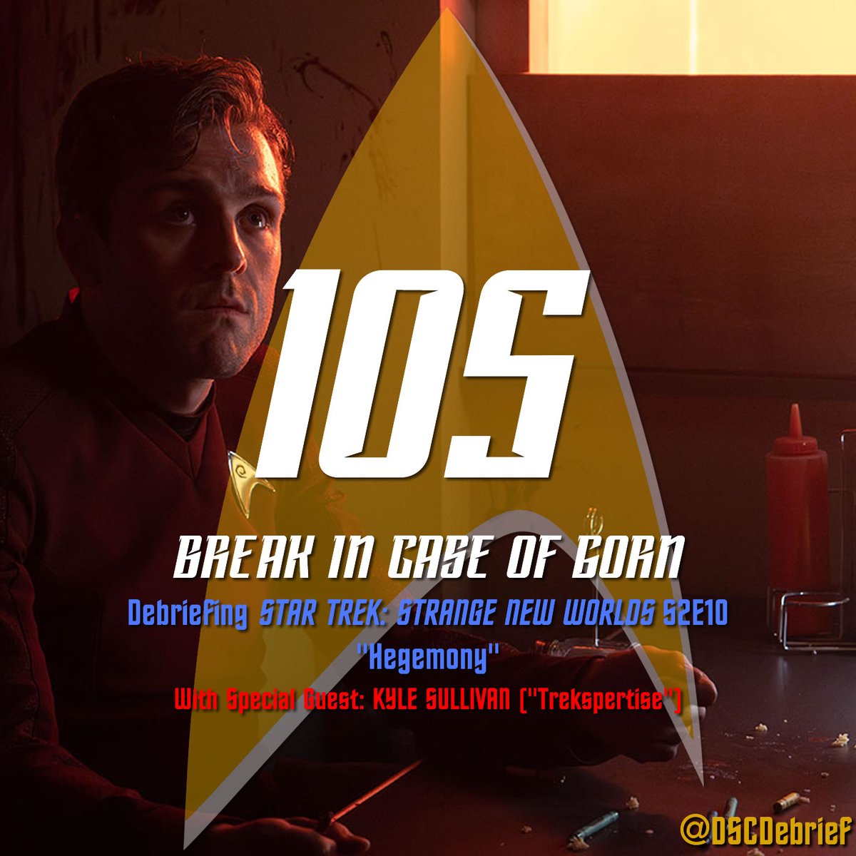 Listen to our discussion of the #StarTrek Strange New Worlds second season finale, along with some...unsettling debate about the future of the show!

Special guest: <a href="/neoteotihuacan/">Kyle Mackenzie Sullivan</a> of <a href="/Trekspertise/">Trekspertise</a> 

Listen here: discoverydebrief.podbean.com/e/105-break-in…