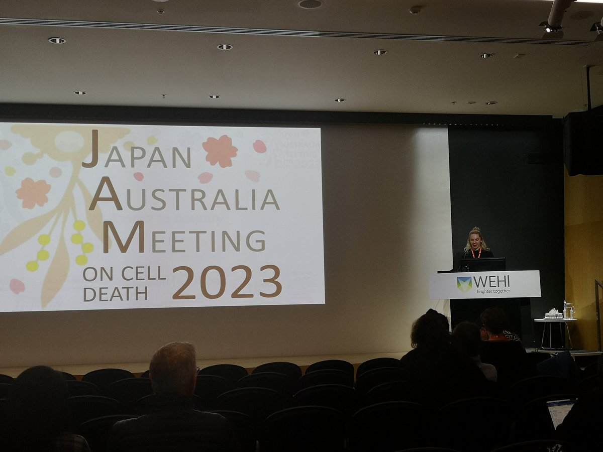 Opening of the Japan Australia Meeting on Cell Death! Huge congratulations to @SomeBlondeSci and her team for kickstarting this great conference #JAM2023 #celldeath #celldeathconference