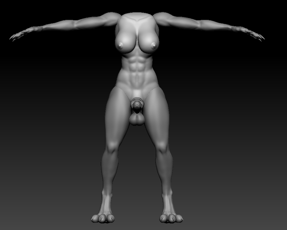 AFutaBooba's tweet photo. Here's the progress we made on stream today. Hope you enjoy ;) #nsfw #3dsculpting #rule34 https://t.co/b1pjazVhA9