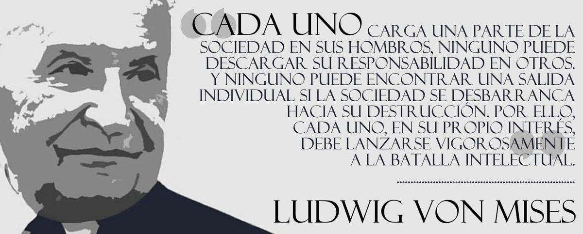 elgeneralabe's tweet photo. Tenemos el imperioso #menester de #depender unos de otros con el fin de #satisfacer #nuestros #humanos #deseos y #necesidades ya que, de lo contrario, solo queda el #expolio y la #violencia
#Mises #liberal #libertario #libertarismo #liberalismo #ElGeneralABE https://t.co/7ykBfy1vfB