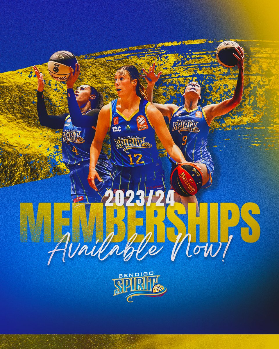 Calling our Spirit Fam 🗣️ 

2023/24 Memberships are now on sale!  Join us this season and be part of all the excitement 💛💙

👀 With discounted early bird pricing, nows the time to join the fun!  

Learn more: bit.ly/3YFfGeX

Purchase here: bit.ly/SpiritMember