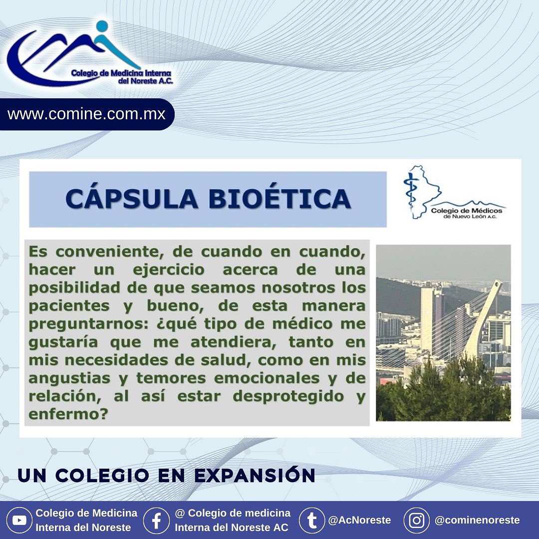 AcNoreste's tweet photo. Cápsula bioética 

#comine https://t.co/2zwiHRyxqW