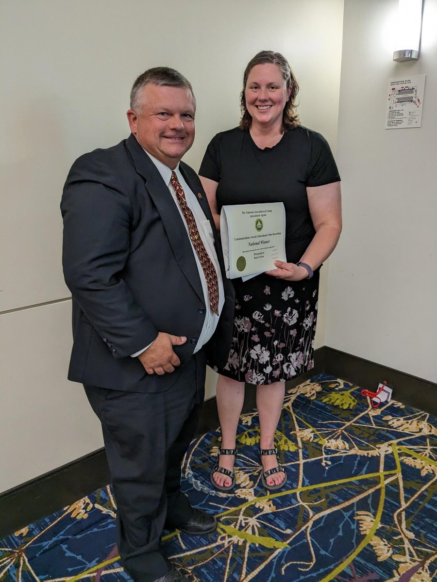 UMNNutrientMgmt's tweet photo. Congrats to Extension educator Brad Carlson on winning the NACAA Communications Awards competition in the category of Educational Video Recording! Learn more and watch the award-winning video here: https://t.co/W1c8M0aVpW @BradCarlson69 @UMNExt @agagents #MNag https://t.co/tdjCdluSSj