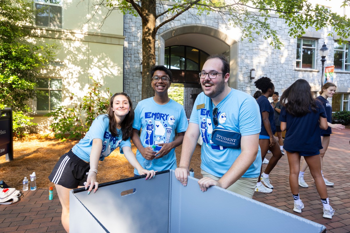 Yesterday Emory Pre-Orientation kicked off with move-in. Fifty percent of our incoming class are participating in this warm-up to the school year. The second round of move-in is this weekend.