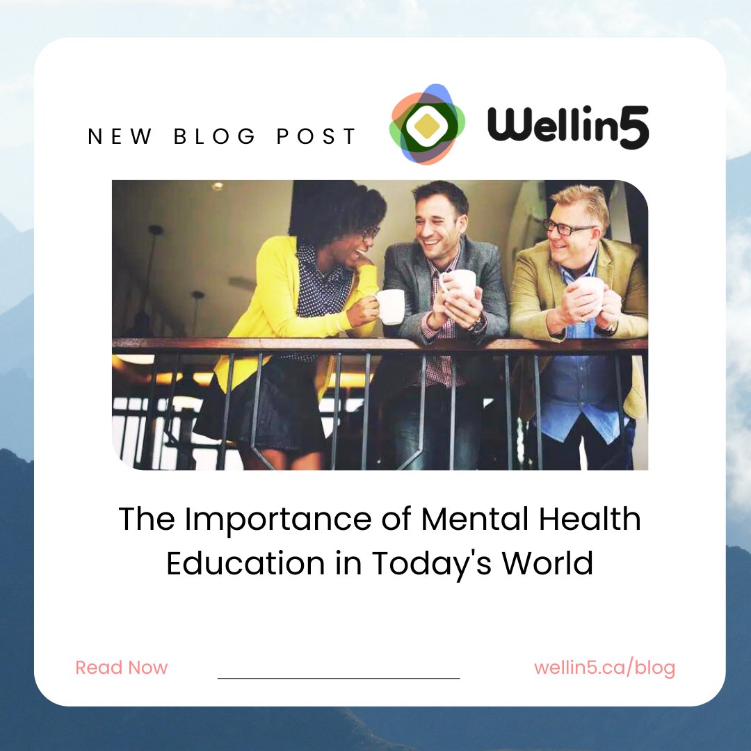 Wellinfive's tweet photo. A lack of education on #MentalHealth can discourage people from seeking treatment. It can also make mental health issues seem dangerous, mysterious, or uncomfortable. 

Learn the basics of #MentalHealthEducation and much more in our new #blog post! ☀️
https://t.co/tdJePQZ4JI https://t.co/e1ALp7Xbeu