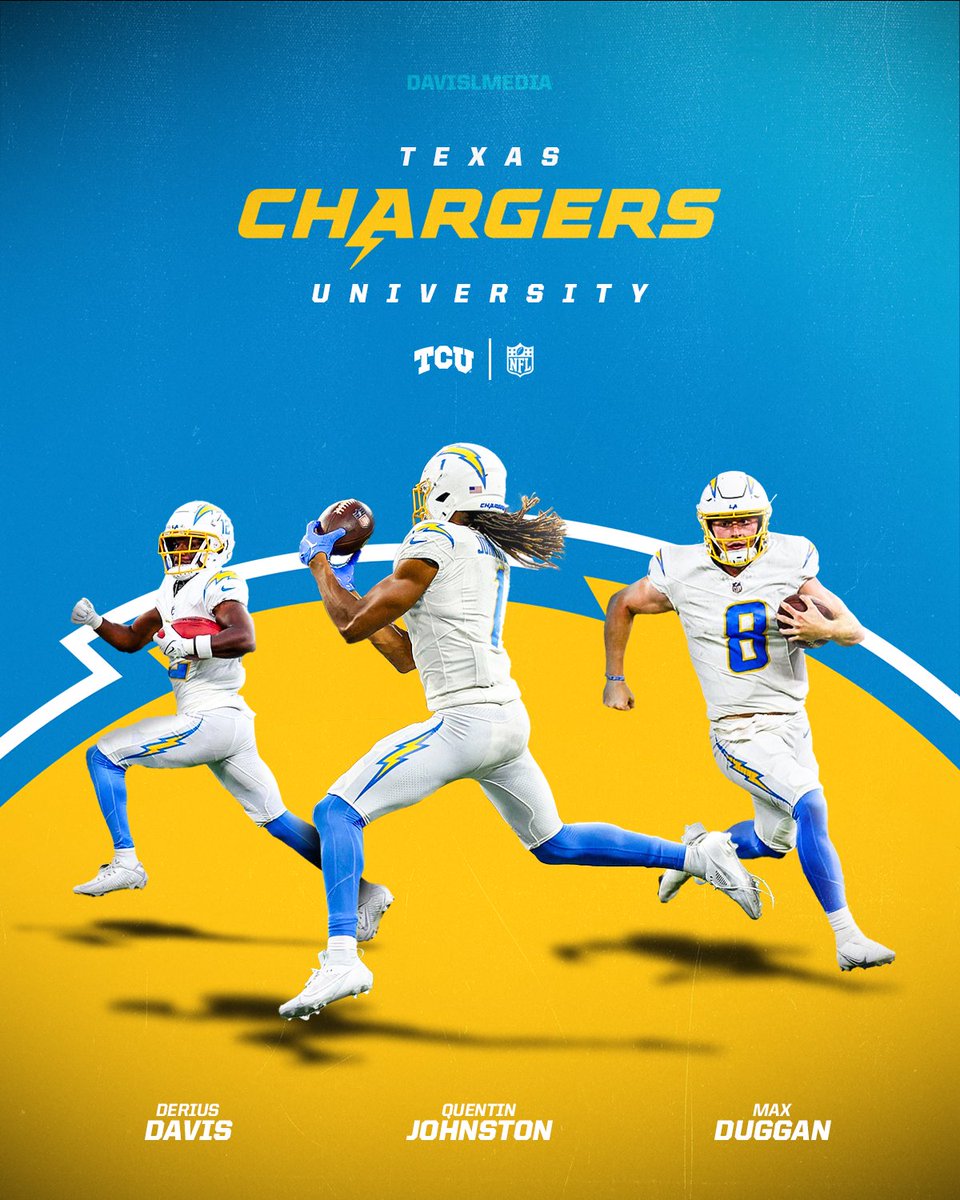 DavisLCreative's tweet photo. Electric Frogs ⚡️

@TCUFootball | @chargers | #GoFrogs https://t.co/tLMW4d1oAR