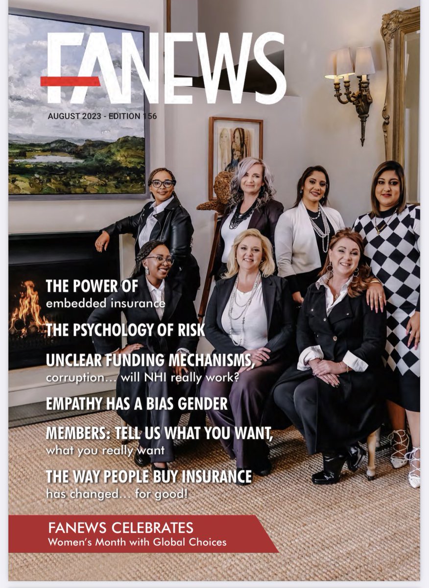 GlobalChoicesZA's tweet photo. FANews celebrates Women’s month with the ladies of Global Choices on their cover😊 #AddingtoLife #TrustedCX #WiredtoCare #TotalCare
https://t.co/ap1SC9Qk4X https://t.co/1OUTDVrUvC