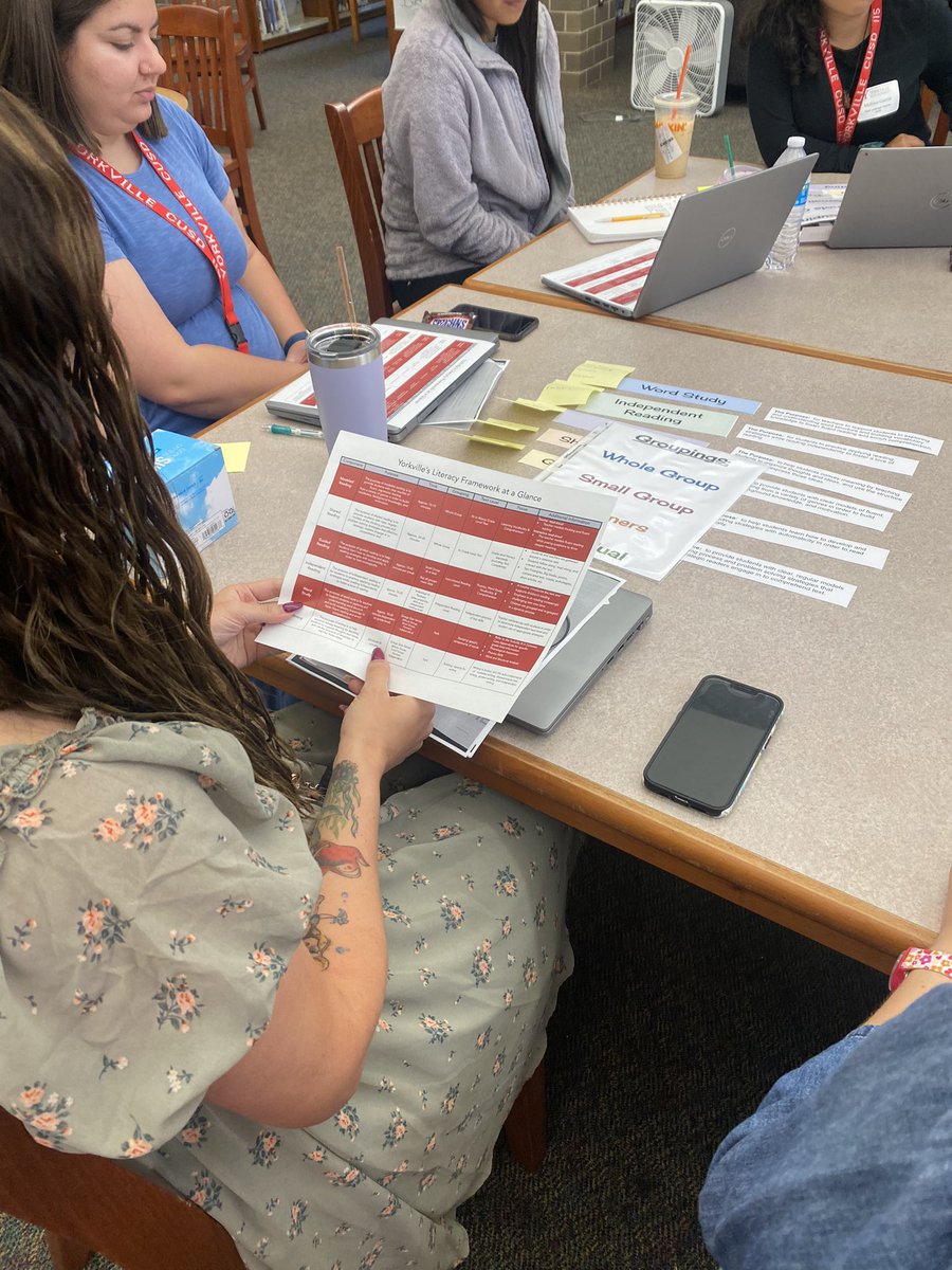 eldonado12's tweet photo. Day two with new teachers focuses on tier one structures with the great @jiffypopp20800 leading the way. If you don’t have an Ann you need to find yourself one amazing literacy coach. #protecttheden @ACESAPWilliams @115aces @Yorkville115 https://t.co/QzMUC6q0lZ