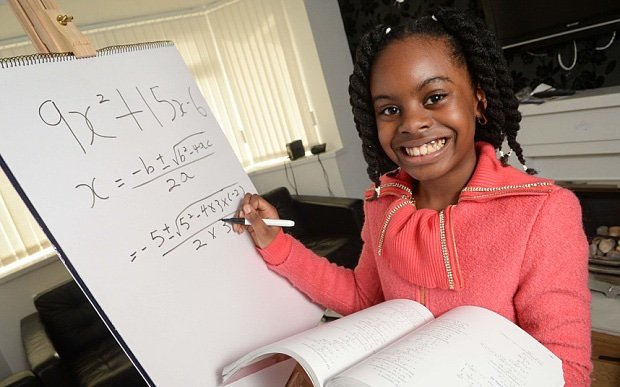 AfricaFactsZone's tweet photo. At age 15, Nigerian Math Genius, Esther Okade started bagging her PhD in Financial Mathematics.

She entered the Open University in the UK at the age of 10 in 2015.

At age 6, she passed GCSE exams usually taken by 14-16 year olds in the UK.

She wrote math workbooks at age 10. https://t.co/m9ZxZH26wR