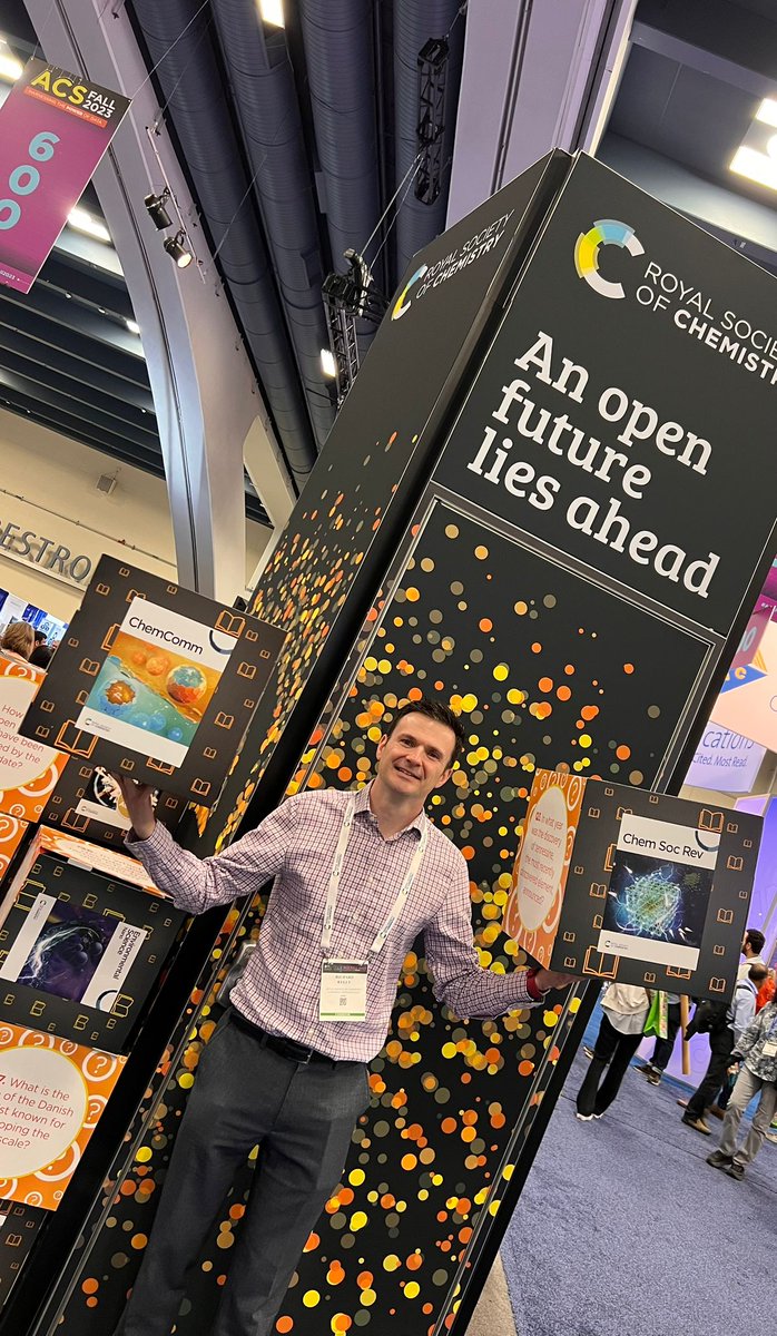 Richard Kelly (@richardkelly177) on Twitter photo Choose your favourite journal, tell us why you became a chemist or play our quiz for a chance to win RSC swag.
The <a href="/RoySocChem/">Royal Society of Chemistry</a> booth 645 is open til 5pm today at #ACSFall2023 Choose your favourite journal, tell us why you became a chemist or play our quiz for a chance to win RSC swag.
The <a href="/RoySocChem/">Royal Society of Chemistry</a> booth 645 is open til 5pm today at #ACSFall2023