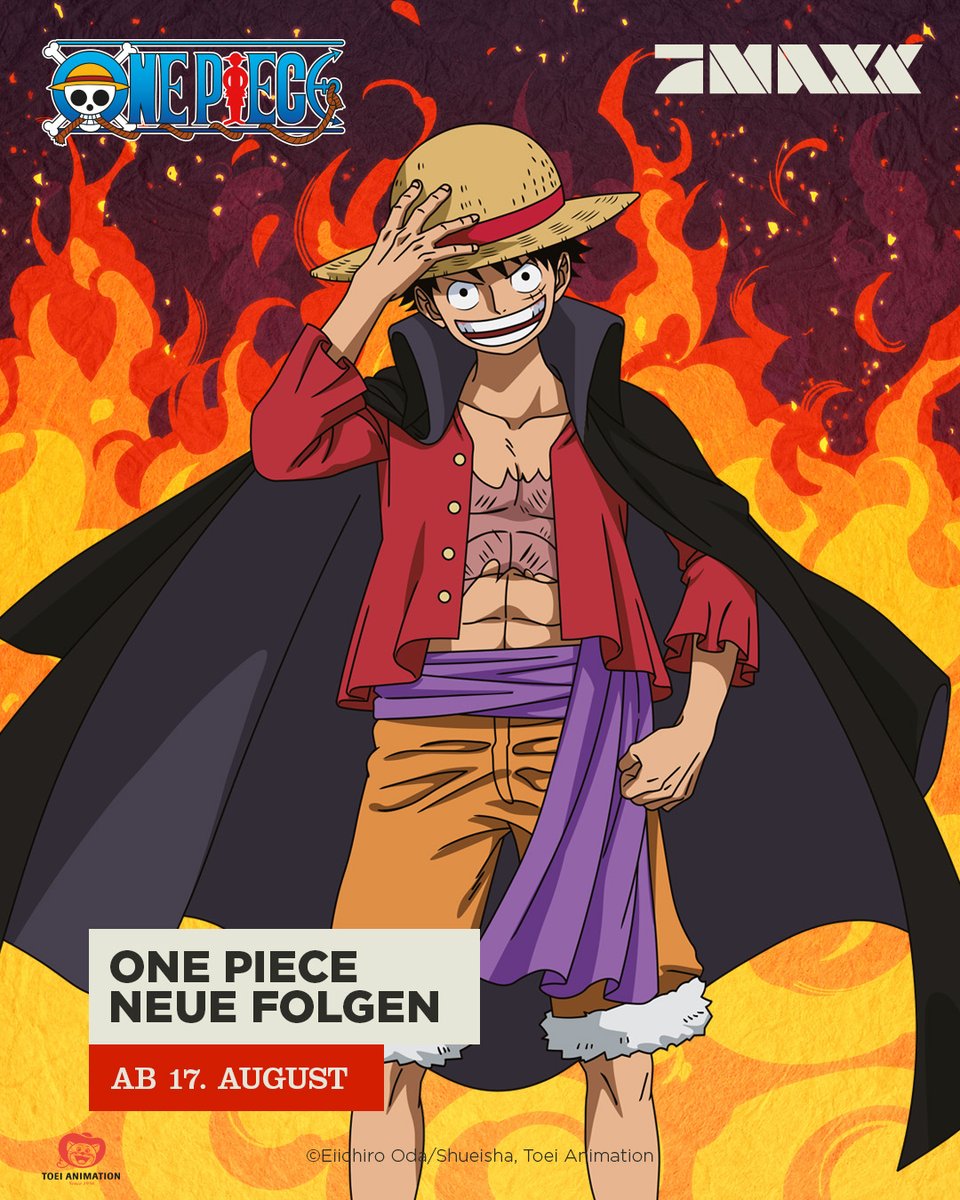 ProSiebenMAXX's tweet image. FINALLY! 😊🤩😍🥳

Heute ab 18:30 Uhr zeigen wir Euch in unserer #AnimeAction endlich neue Folgen von #OnePiece.

Lasst uns versuchen in die Trending Topics zu kommen:

👉Retweet mit Hashtag #MAXXOnePiece! 😊