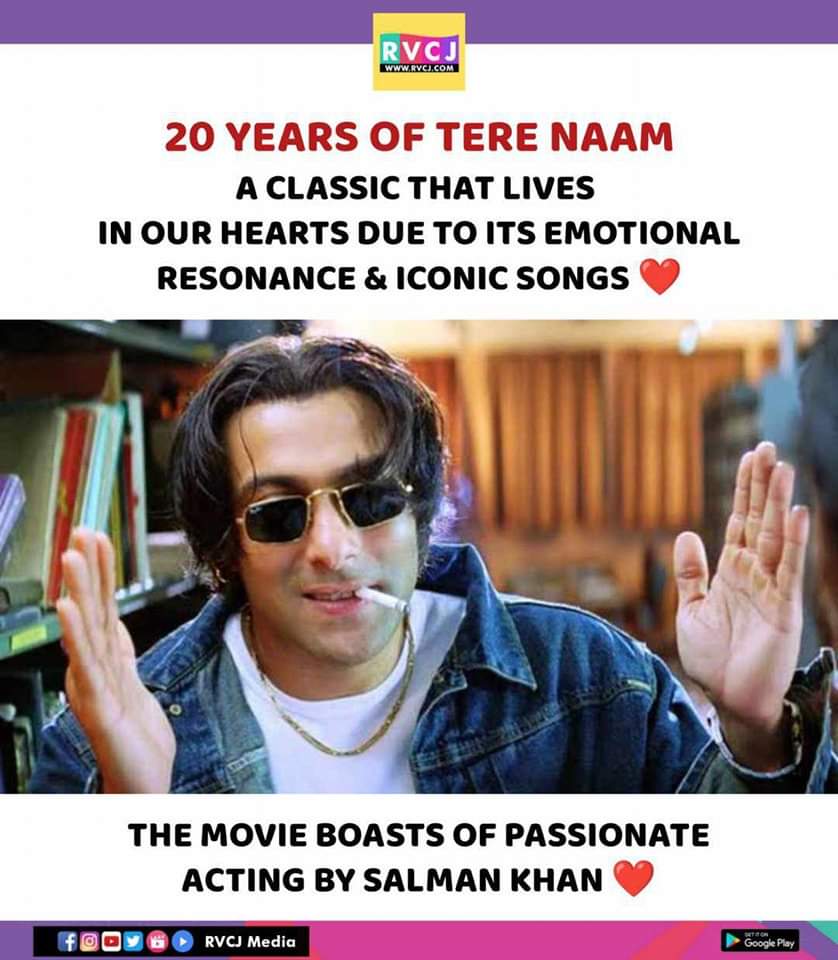 20 years of Tere Naam!

#terenaam #salmankhan #bhumikachawla #satishkaushik #bollywood #rvcjmovies @BeingSalmanKhan @bhumikachawlat