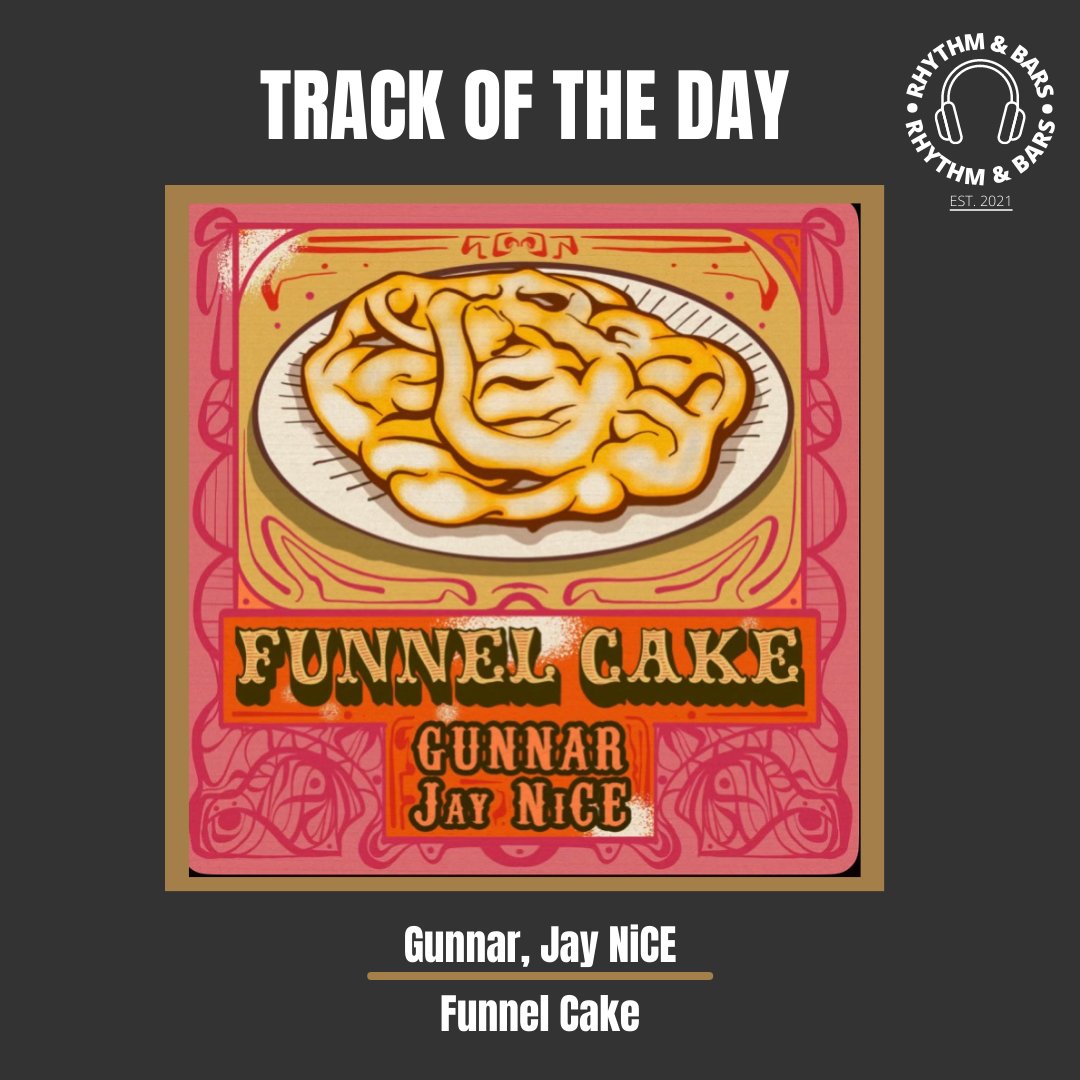 TRACK OF THE DAY 🎧

Real nice track out today from <a href="/GBodvarsson/">Gunnar Bodvarsson</a> &amp; <a href="/NiCESUPREME888/">JAY NiCE</a> 🤌🤌

Luxury beat with the bars and flow to match 🗣️🗣️ 

'Funnel Cake' is our #TOTD

Don't miss this one! 👊