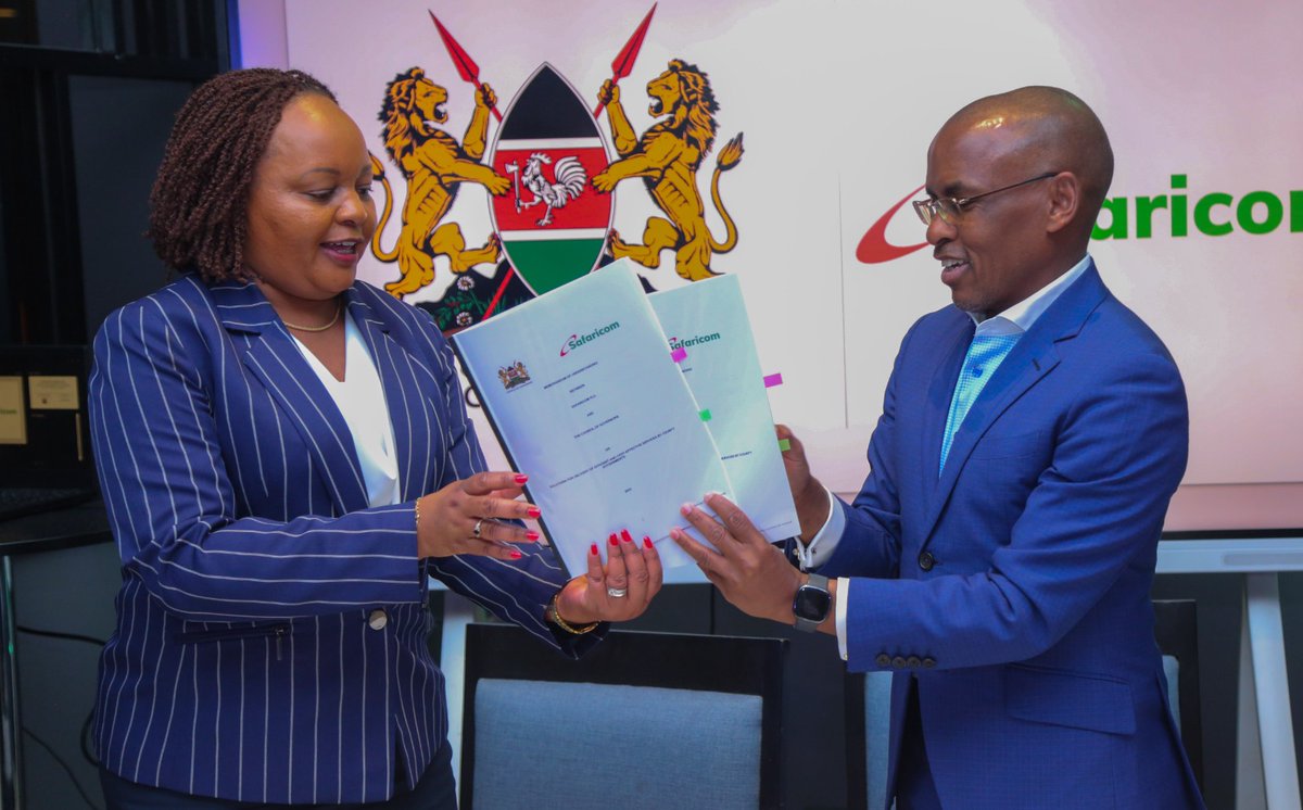 SafaricomPLC's tweet photo. Today we hosted a dinner to engage the @KenyaGovernors  as we signed an MOU supporting the Government in digitization of services. #DevolutionConference2023 https://t.co/80SDnlfnqM
