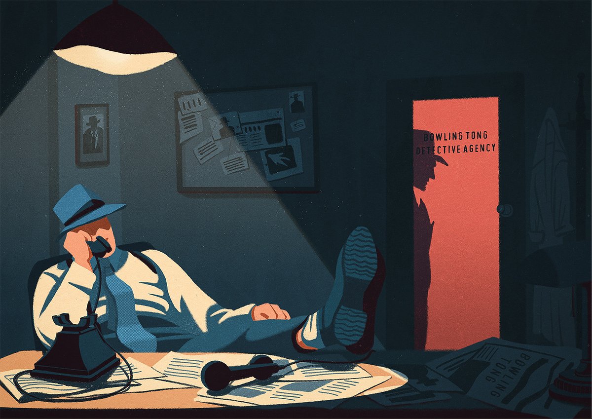 creativecloud's tweet photo. Light sets the mood in this vintage movie series from Bowling Tong: https://t.co/dmTGXzUzcg 

IG: bowlingtong_illustration
CC Apps: Photoshop https://t.co/DdpL9PZJnE