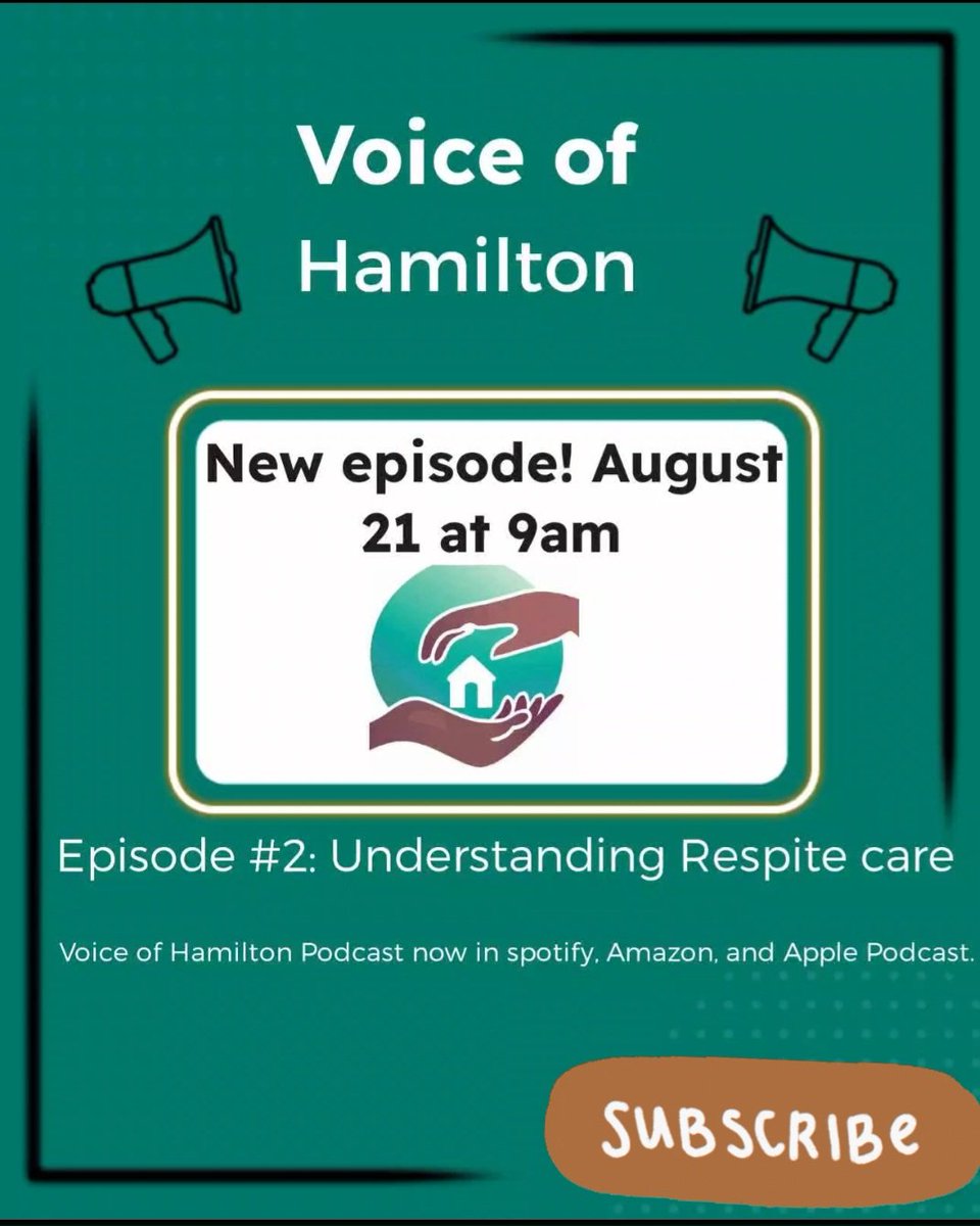 mor37326's tweet photo. Espisode #2: Understanding Respite care
#RespiteCareHamilton
#CaregiversUnite
#HamiltonHealingPodcast
#CommunityCareCast
#SupportingHamiltonFamilies
#RehabAndRespiteRadio
#DisabilitySupportTalk
#HeartsAndHandsHamilton
#WellnessWavePodcast
#InclusiveHamilton https://t.co/80uLp1qaUE