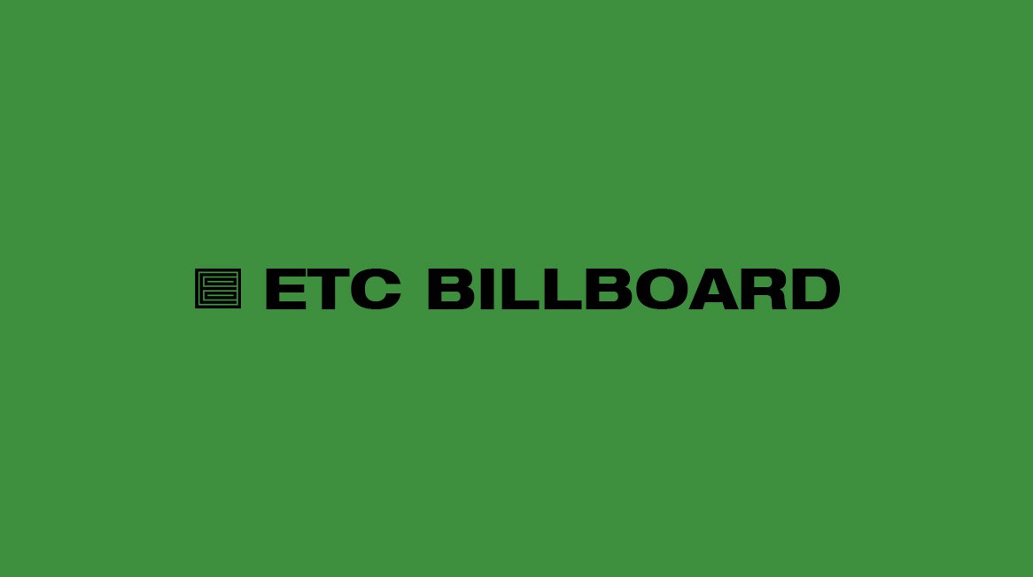 etcbillboard's tweet photo. @jasminer_com ETCBILLBOARD first advertising  system in $ETC blockchain https://t.co/dE2oJOM1bl