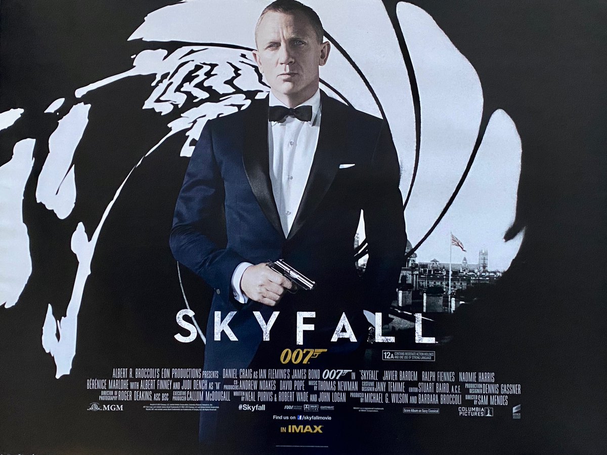 Daniel Craig’s 007 film ‘Skyfall’ (2012) was voted the best James Bond movie in a new poll from 3,500 UK citizens. [via William Hill Vegas]