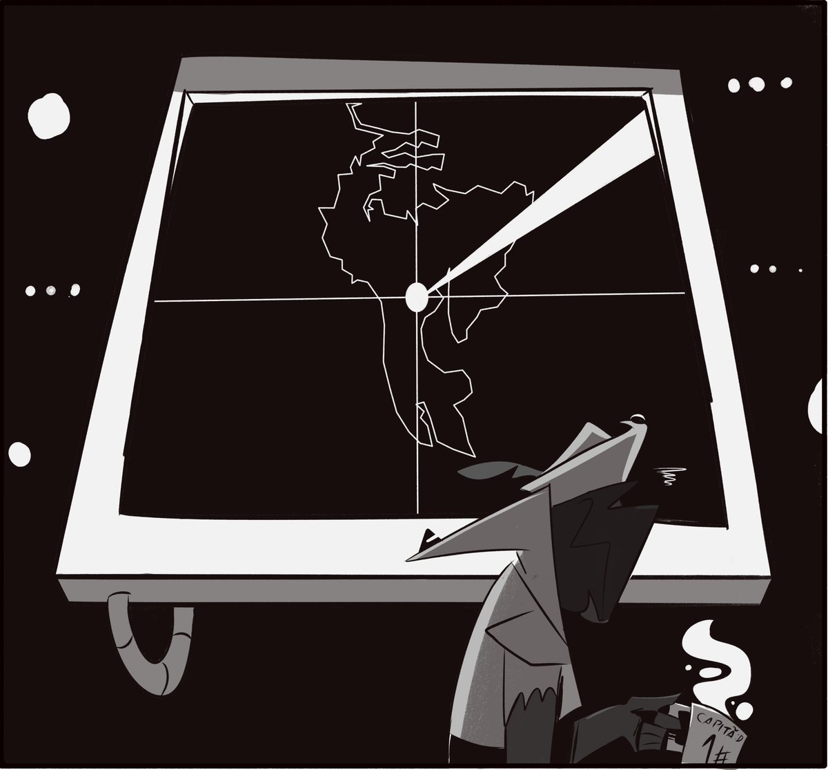 Axolordii's tweet photo. Capitã Ana e sua tripulação contra os kaijus + #ocentro #comics (acho q agr foi aslkdjlasj) https://t.co/wBJiRlTPDU