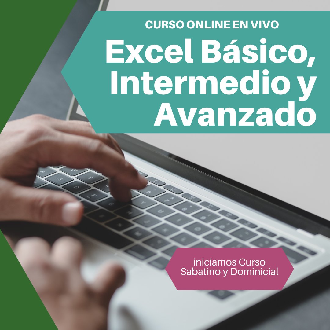 capacitacionALT's tweet photo. Excel Básico, Intermedio y Avanzado
Curso Online en Vivo
Sé más Productivo en tu Trabajo y Obtén Mejores Oportunidades
Iniciamos 26 y 27 de Agosto
Contáctanos para Conocer las Facilidades de Pago
No Esperes Más
Más de 300 Generaciones nos Respaldan https://t.co/OrQCI5qdSQ