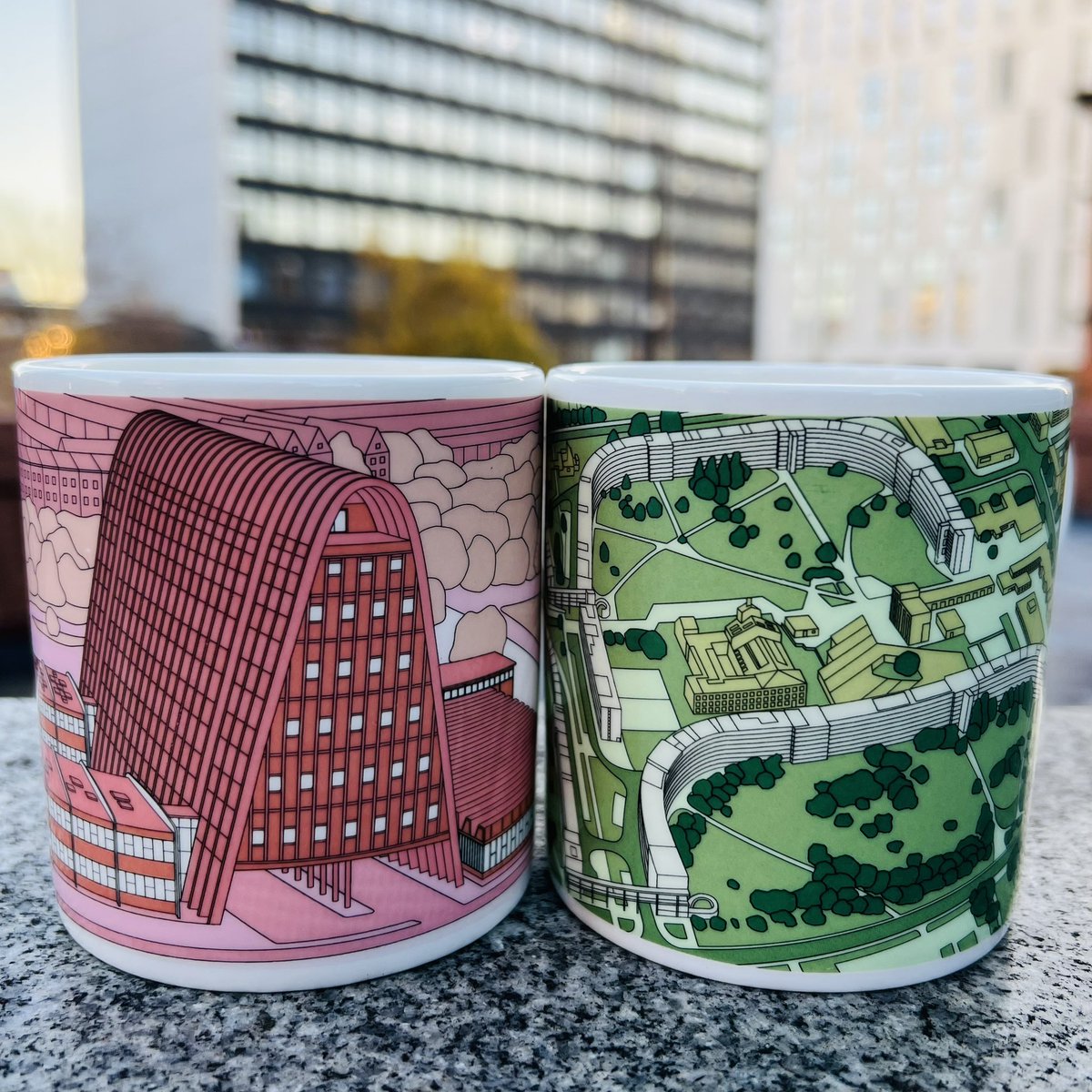 Down to the final batch of Toast Rack and Hulme Crescents mugs! Limited edition so get them while you can 😊 Available here 👉🏻 rebuildingmanchester.bigcartel.com