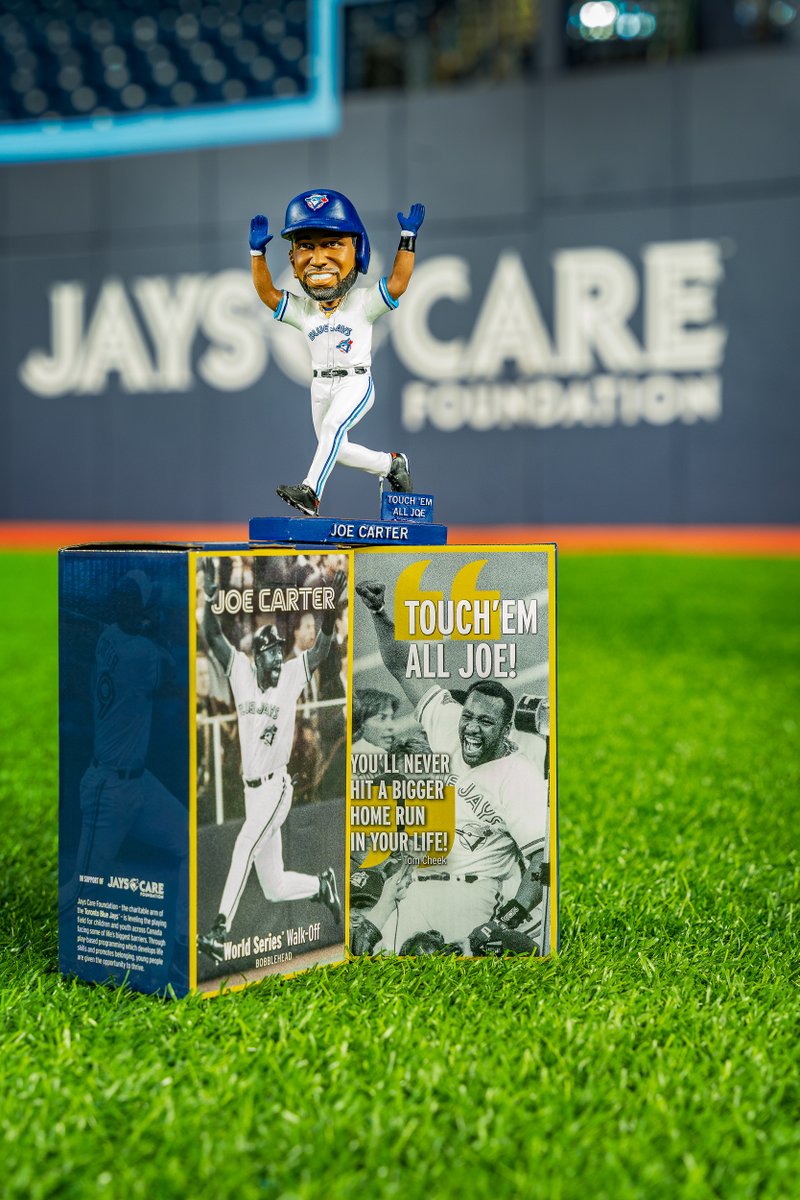 Jays Care Foundation on X: Introducing the 2023 Broadcast Auction  bobblehead, @BlueJays legend Joe Carter! 🤩 Fans will have 2 chances to  take home this limited edition World Series Walk-Off bobblehead by