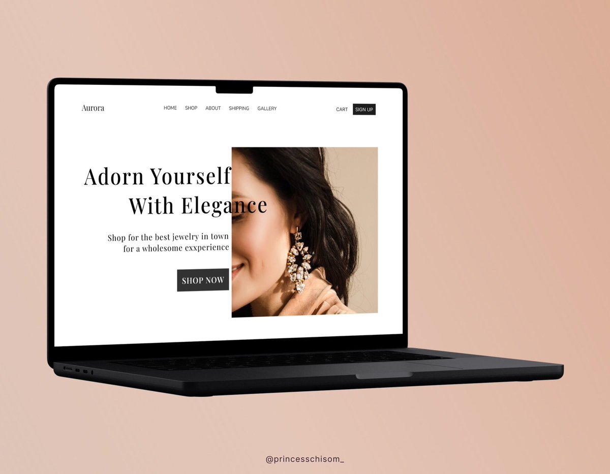 princesschisom_'s tweet photo. An online Jewelry Business’ landing page. I designed this sometime last month and thought to share.
Thoughts &amp; opinions are welcome 😊

#uiuxdesign #uidesign #uidesigner #uiux #designtwitter https://t.co/q5bN6bU7Zp