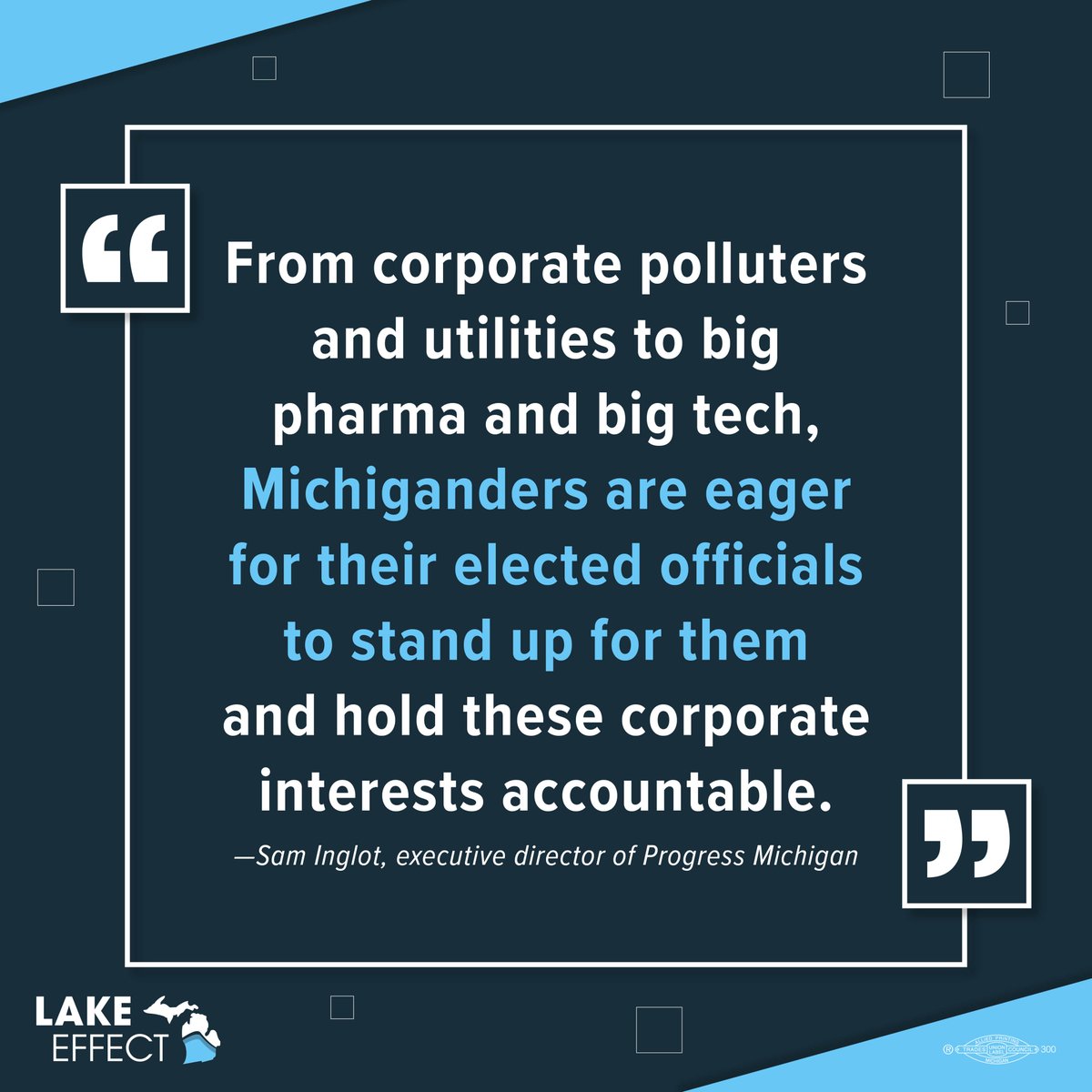 ProgressMich's tweet photo. 🌊Time to ride the wave with the August Lake Effect!
In this Edition: Michiganders support holding utilities accountable, making corporate polluters pay, regulating AI, and consequences for those who tried to overthrow the election. Check it out here: https://t.co/Ev2GCev8p2 https://t.co/VeLdRUNYxL
