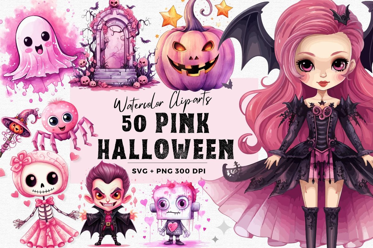 lou6062's tweet photo. DOWNLOAD 50 Pink Halloween Watercolor Clipart
https://t.co/zdfkqanY5I https://t.co/UidTXSk99P