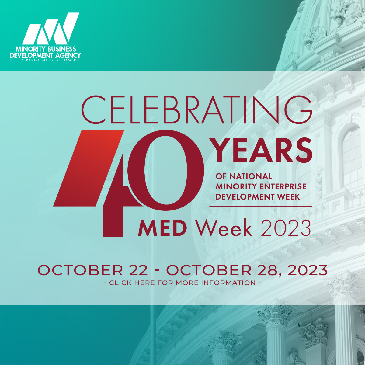 Celebrate 40 Years of National Minority Enterprise Development Week! The Minority Business Development Agency (MBDA) and the National Minority Supplier Development Council (NMSDCHQ) are collaborating...