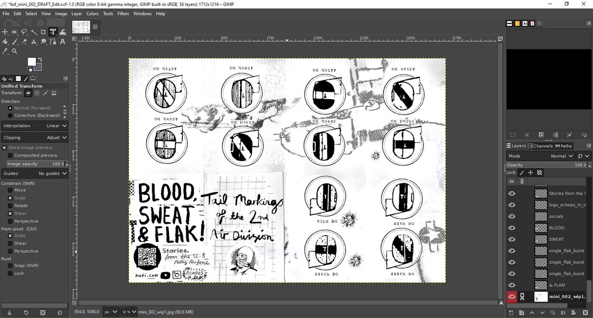 Work-in-progress on a new tiny zine about the #USAAF. This will be printed on A6 sheets and will be about the size of a small box of matches when folded. It's designed to be a quick reference guide to help me recall tail markings and symbols for each group #KofiChallenge.