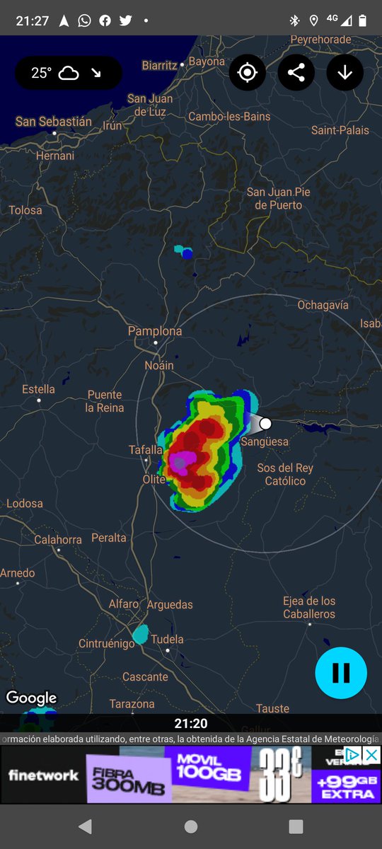 MeteoYaniz's tweet photo. Se forman las primeras #tormentas. Video grabado desde #Liedena. ⛈️⚡ https://t.co/HN0X04qMhk