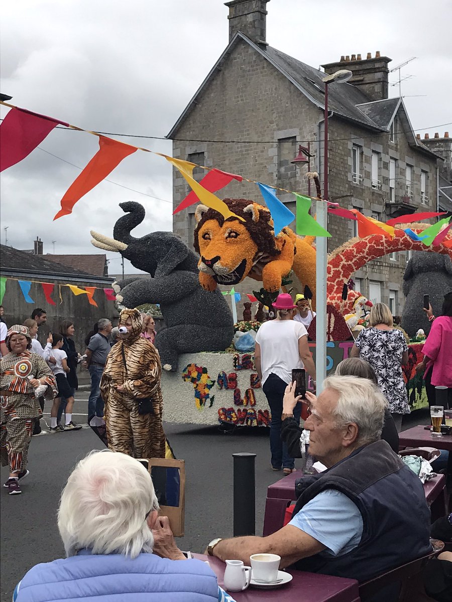 JoSoulby's tweet photo. Corso fleuri in our little town today. Fabulous! #Sourdeval #Normandy https://t.co/mtO0595WTm